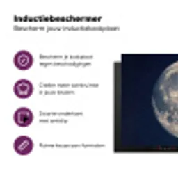 Ruimte - Maan - Kosmos Inductie beschermer vinyl 3mm klein -zzzzzzz-cc-usp
