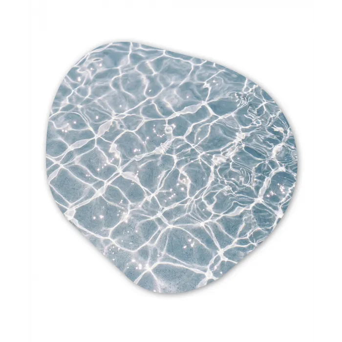 Water - Reflectie - Zonlicht Wandcirkel Organisch Forex 3mm klein -3d