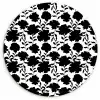 Bloemen -  Patroon - Decoratief Wandcirkel plexiglas klein 852 -3d