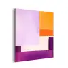 Vlakken - Abstract - Rechthoekig - Oranje aluminium wit klein -3d