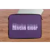 Mucho amor - Paars - Grafisch laptophoes neopreen klein -tafel