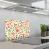 Patroon - Kersen - Wit keuken achterwand spatscherm klein 900 -3d_schuin