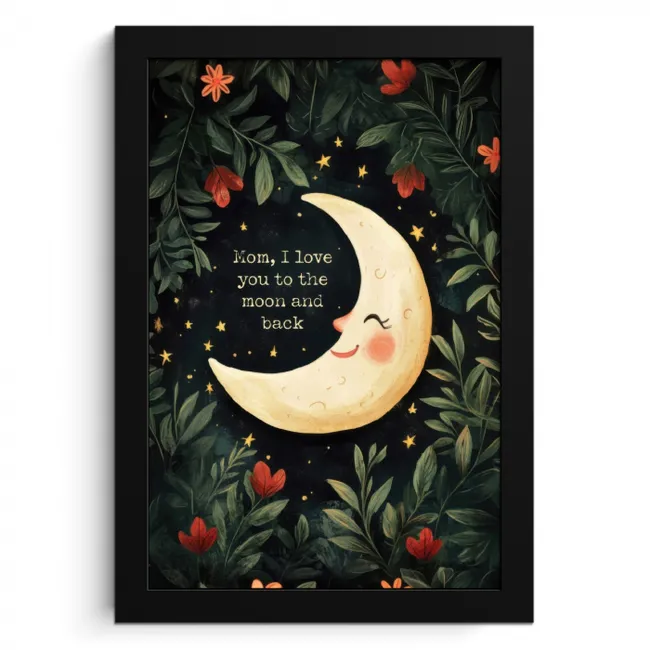 Maan - Quote - Bloemen - Sterren KitchenYeah - Keuken - Fotolijst klein -3d