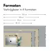 Paradijsvogelbloemen - Blauwgroene bladeren - Beige Muismat XXL klein -sfeer5