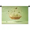 Pistache - Taart - Noten - Eten Wandkleed katoen klein -zz3d