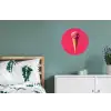 Schepijs - Roze - Hoorntje Wandcirkel aluminium klein -slaapkamer