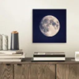 Ruimte - Maan - Kosmos aluminium wit klein -sfeer1
