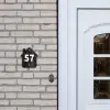 Zwarte tegels - Traditioneel Naambord Huisje klein -sfeer1