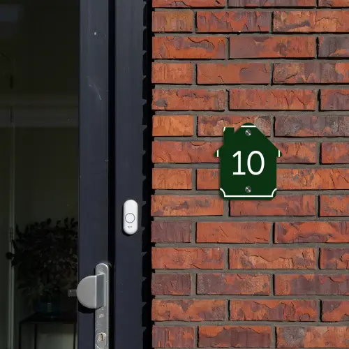 Groen - Kader - Regulier Naambord Huisje klein -sfeer2