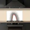Regenboog - Pastel - Design keuken achterwand spatscherm klein -sfeer1