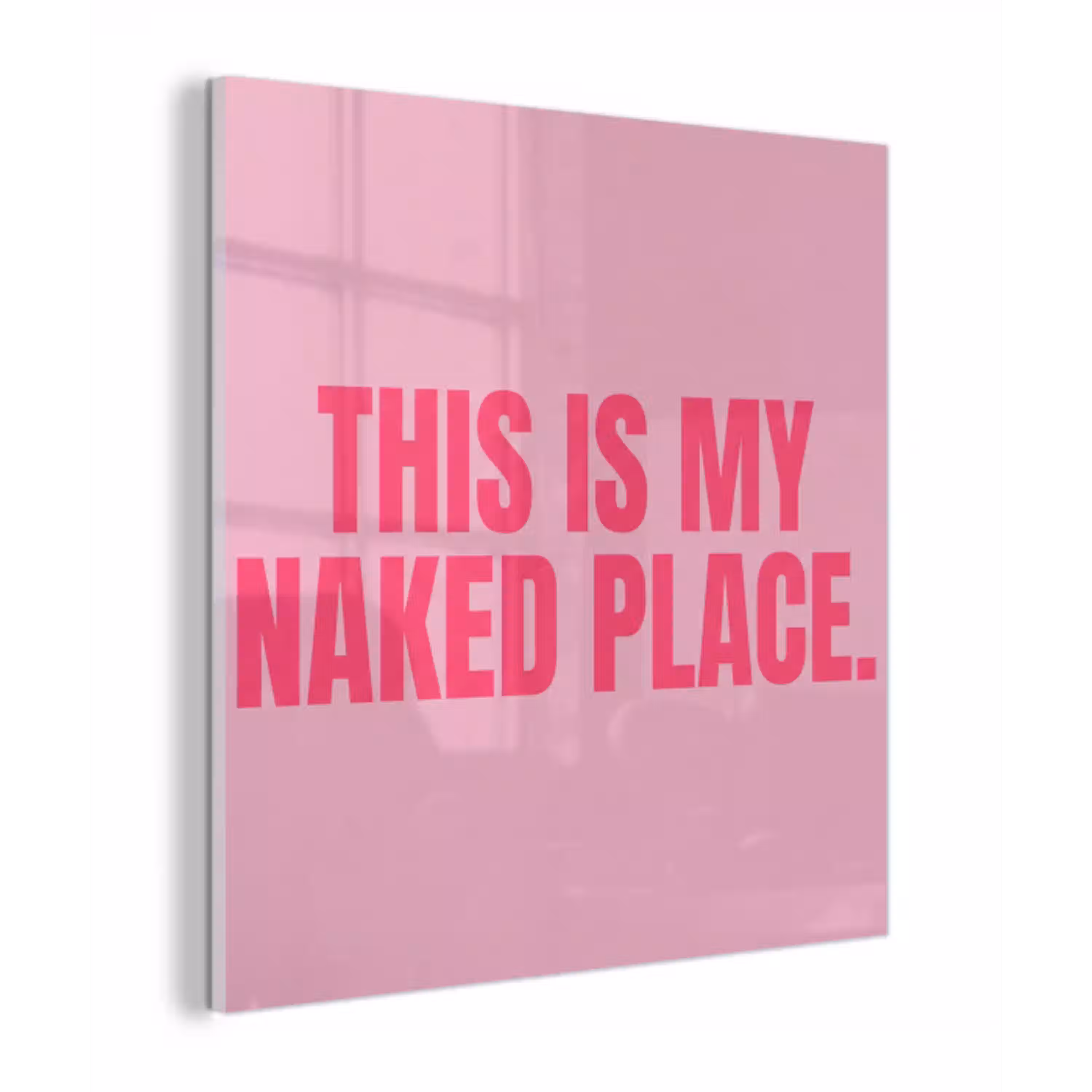 Tekst - Modern - Roze plexiglas 5mm klein -z3d