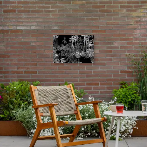 Palm - Jungle - Tropical Tuinposter op houten frame 2 cm dik klein -sfeer3