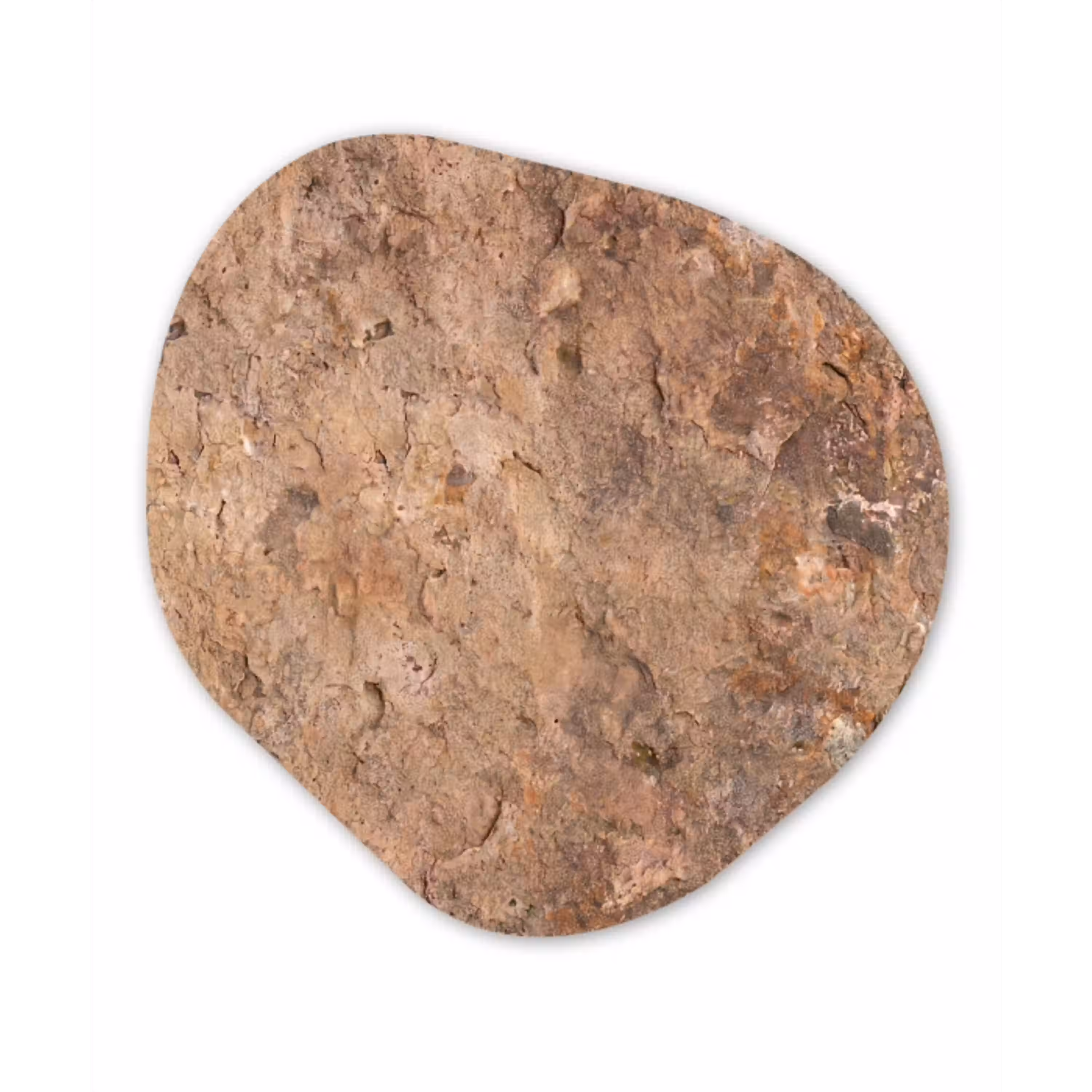 Steen - Natuur - Textuur - Abstract - Bruin Wandcirkel Organisch Forex 3mm klein -3d