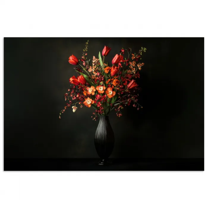 Bloemen - Takken - Boeket poster papier klein -3d