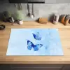 Vlinders - Sierlijk - Blauw Inductie beschermer vinyl 3mm klein -sfeer5