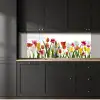 Bloemen - Tulpen - Kleurrijk keuken achterwand 2 middel -sfeer1