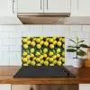 Gele - Citroenen - Druppels - Fruit keuken achterwand spatscherm klein 900 -sfeer2