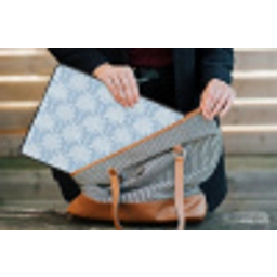 Palmboom - Modern - Blauw laptophoes neopreen klein 279 -tas