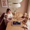 Vrouw - Paars - Druiven Dienblad Rechthoek middel -sfeer4