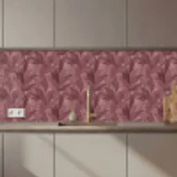 Bladeren - Patroon - Paars keuken achterwand 2 middel 871 zz_3dshopping