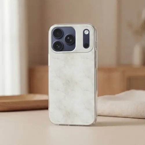 Grijs - Marmer - Aders Telefoonhoesje iPhone 17 Pro klein 878 -sfeer2