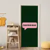 Tekstwolk - BLAH BLAH BLAH - Roze deurposter klein -sfeer4