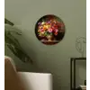 Kleuren - Boeket - Vaas - Hout Wandcirkel plexiglas klein -sfeer3