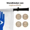 Handen - Twee - Ogen - Blauw Wandkleed katoen klein -sfeer2