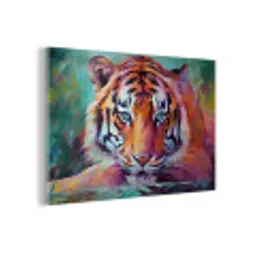 Tijger - Olieverf - Dieren - Kunst plexiglas 5mm klein -z3d