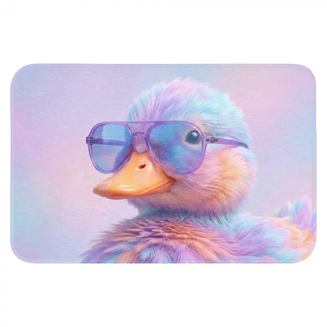 WC Mat - Eend - bril - Pastel