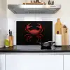 Krab - Rood - Vissen - Schaaldieren Inductie beschemer met haakjes klein -sfeer2