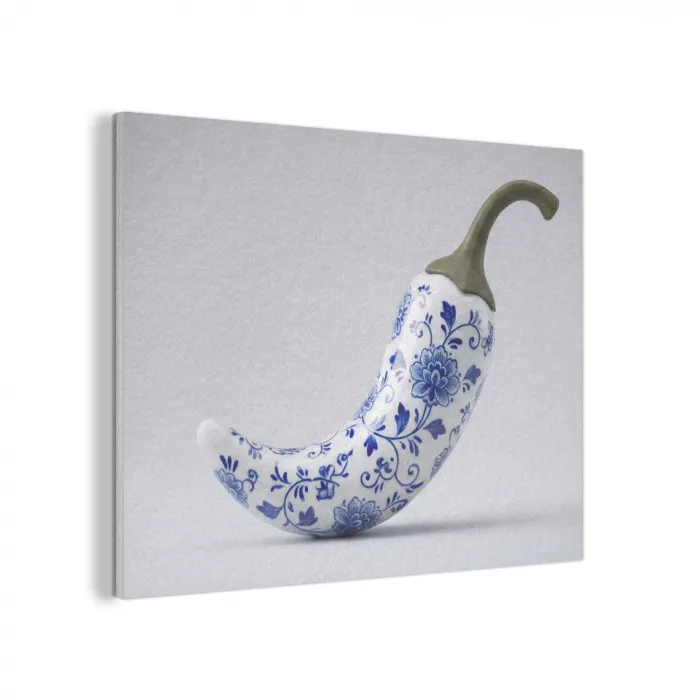 Chilipeper - Keramiek - Blauw PET vilt klein -3d