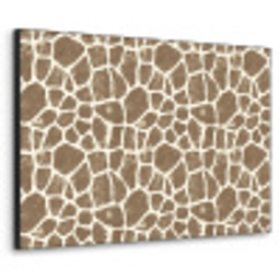 Giraf - Klassiek - Bruin Textielframe zwart klein 947 -3d
