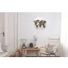 Wereldkaart - Stenen - Wit Wandcirkel aluminium klein -woonkamer