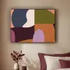 Vormen - Abstract - Kleuren - Vierkant Textielframe zwart klein -sfeer1