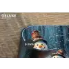 Sneeuwpop - Sneeuw - Winter - Bos Placemat vinyl groot -closeup