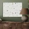 Terrazzo - Patroon - Wit - Neutraal PET vilt klein 837 -sfeer2
