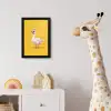 Eend - Zonnebril - Geel fotolijst zwart zonder passe partout klein -usfeer4_kinderkamer