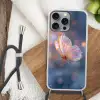 Vlinder - Vleugels - Pastel - Glinstering Hoesje iPhone 16 Pro Max met koord klein -sfeer4