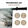 Auto - Rood - Cadeaus - Winter - Sneeuw - Kerst Wandkleed katoen klein -sfeer2