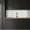 Golven - Ribbels - Wit keuken achterwand 2 middel 871 -sfeer1