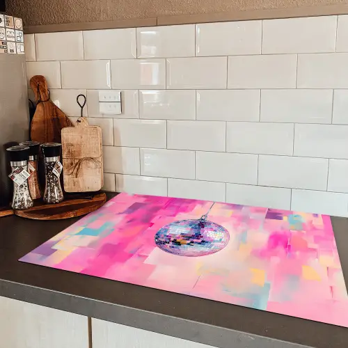 Discobal - Pink - Verf Inductie beschermer vinyl 3mm klein -sfeer3