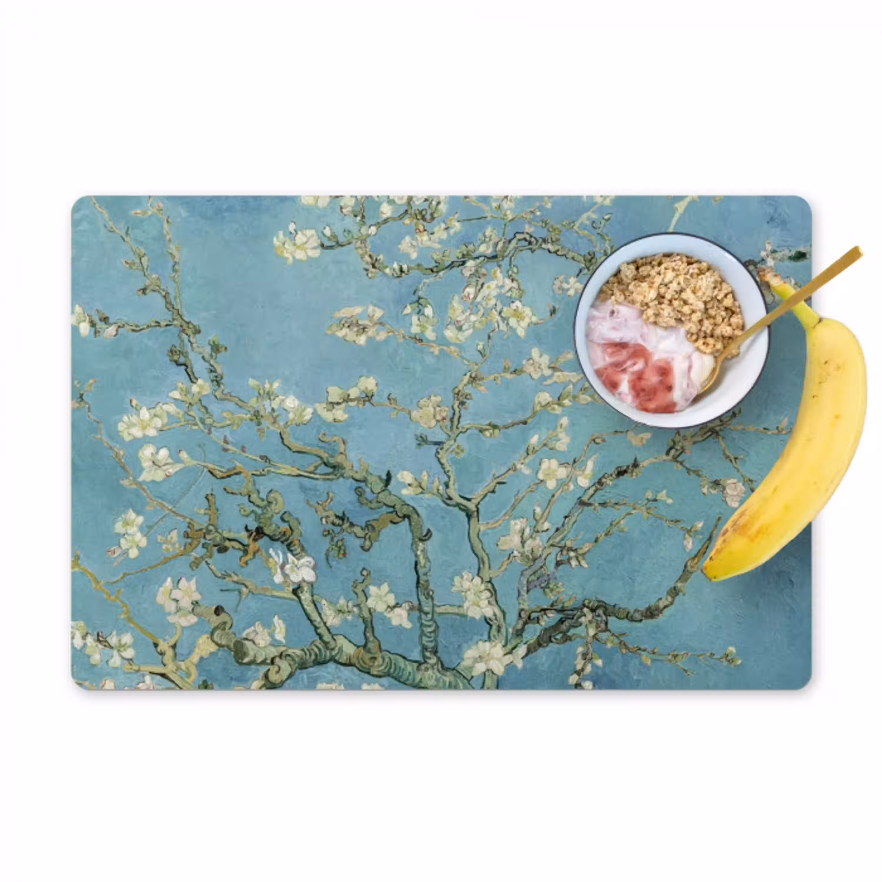 De Amandelbloessem Placemat vinyl groot -zzzproduct_Kitchenyeah-website