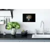 Roze - Bloemen - Vaas - Kleuren Muursticker klein -keuken