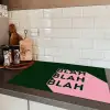 Donkergroen - Tekst - Schaduw - Grafisch Inductie beschermer vinyl 3mm klein -sfeer3