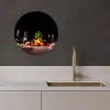 Culinaire compositie KitchenYeah - Keuken - Wandcirkel Forex klein -sfeer1