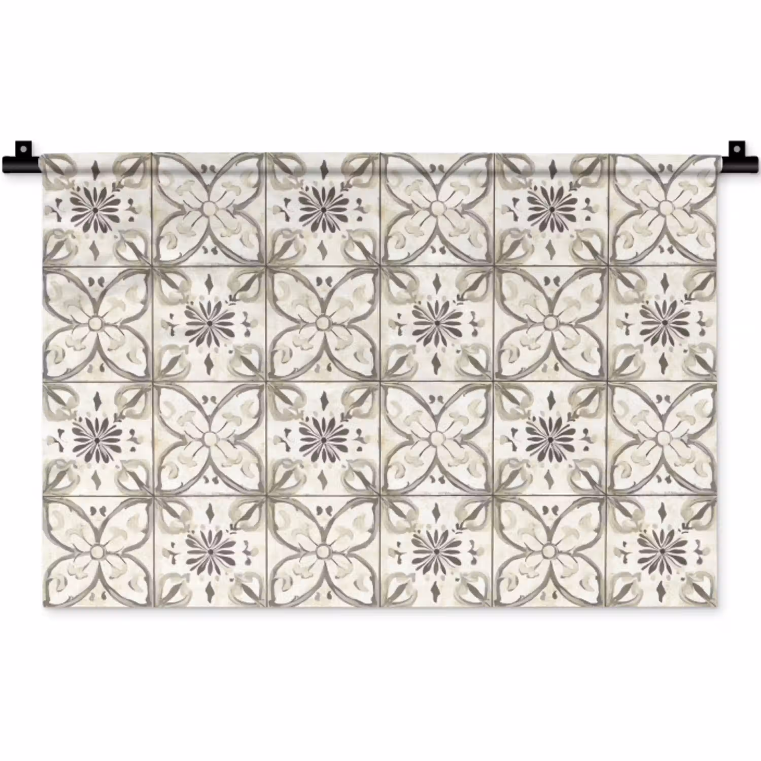 Antiek - Tegel - Beige Wandkleed katoen klein 269 -zz3d