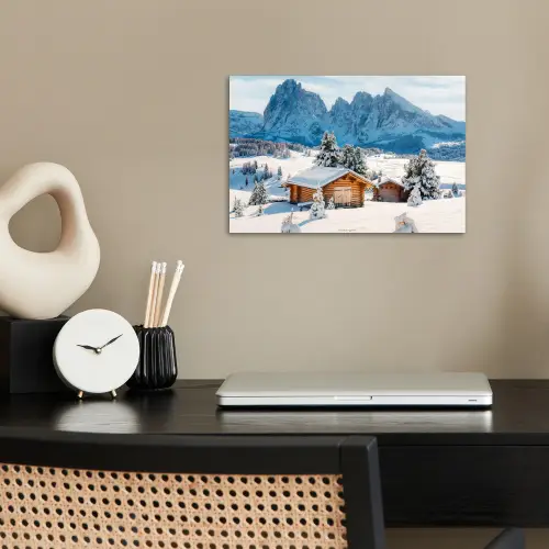 Landschap - Winter - Sneeuw poster papier klein -sfeer1