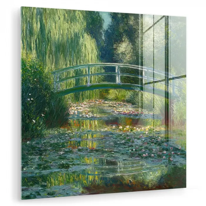 Brug - Hout - Vijver - Waterlelies plexiglas 5mm klein -zzzproduct_nieuw