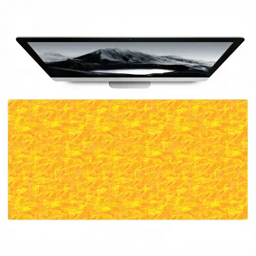 Verf - Texturen - Kwasten - geel Muismat XXL klein 681 -zzz3d